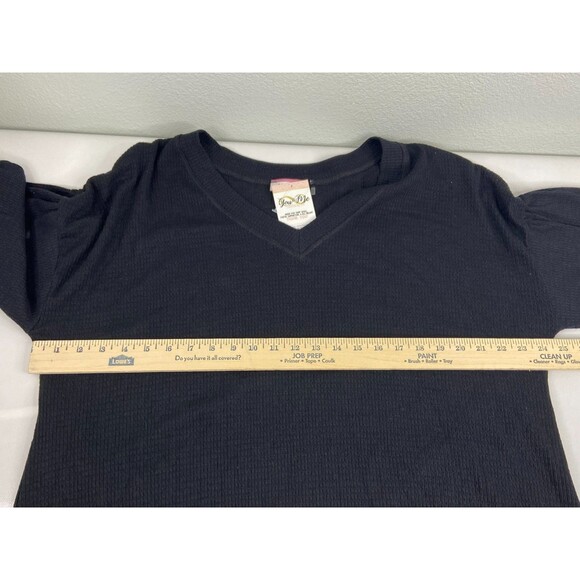 Andree Women 1X Black Sweater Long Sleeve Lightweight Casual NWT - Picture 8 of 9